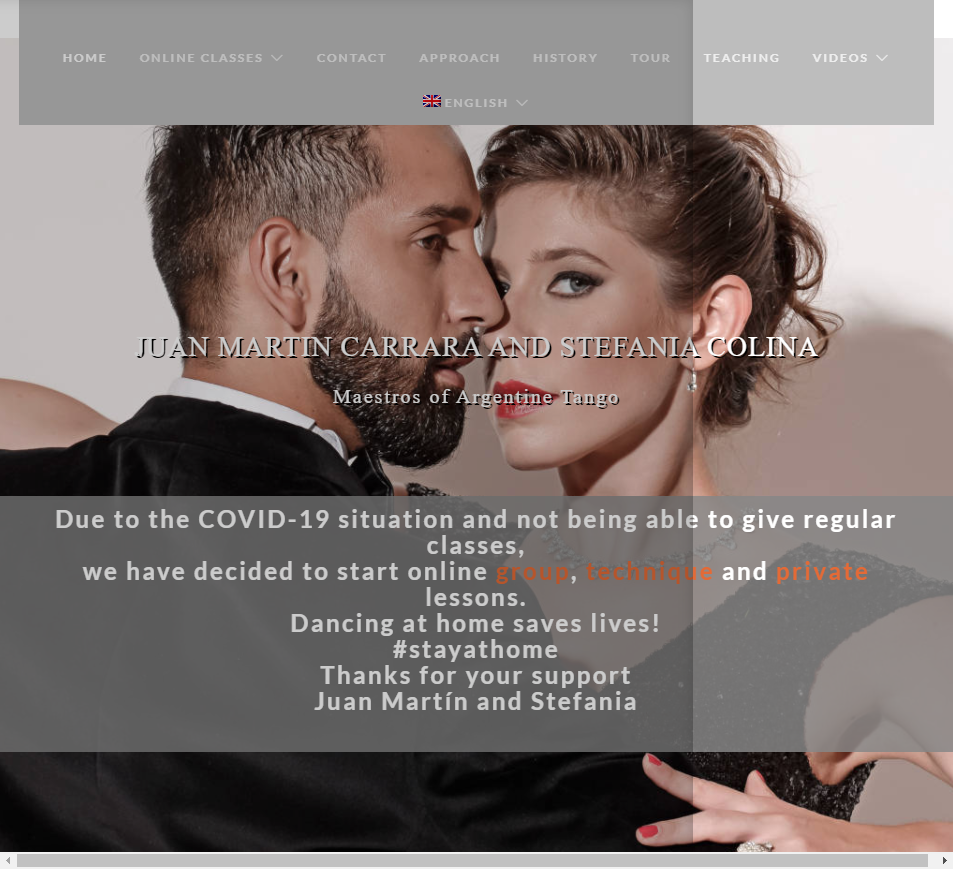 Juan Martin Carrara and Stefania Colina